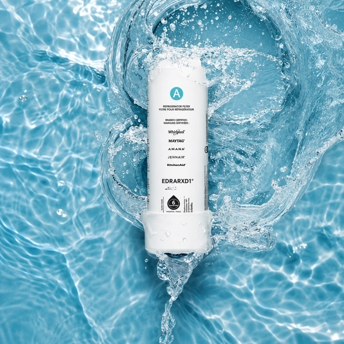 EDRARXD1 Refrigerator Water Filter - Replacement for Whirlpool & Everydrop® Filter A - additional image 3
