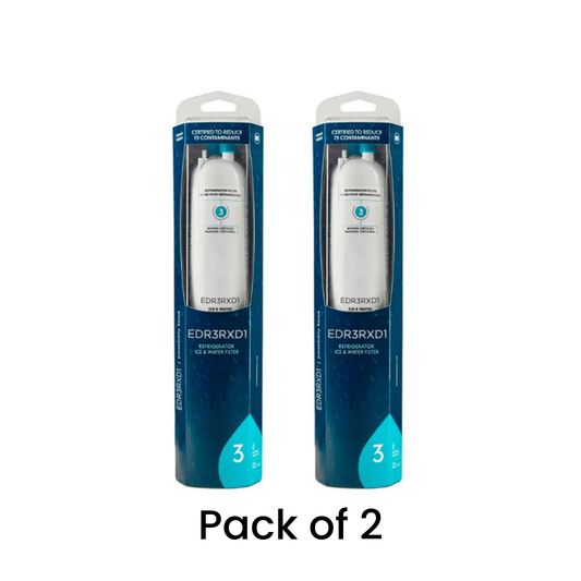 EDR3RXD1 Refrigerator Water Filter Replacement - Pack of 2